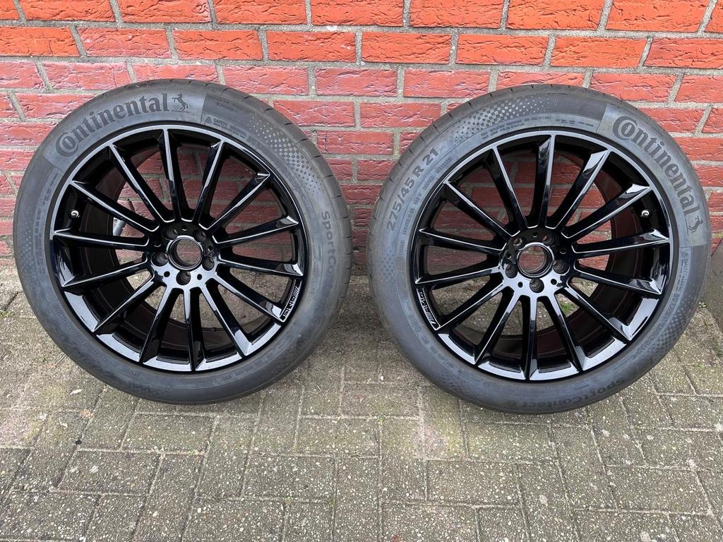 Mercedes-Benz GLE GLE-Klasse 21 inch AMG velgen, Ophalen, Gebruikt, 275 mm, Banden en Velgen