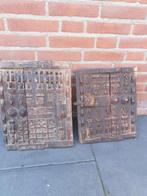 2 oude dogon luiken, stoer en sober, Ophalen of Verzenden