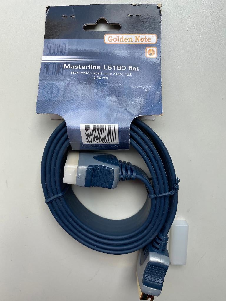 Masterline scartkabel L5180 Flat(nieuw), Audio, Tv en Foto, Audiokabels en Televisiekabels, Ophalen of Verzenden, Nieuw, 2 tot 5 meter