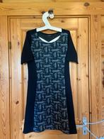 Jurk zwart met grijs So Soire M korte mouw, Kleding | Dames, Jurken, Maat 38/40 (M), Zwart, Ophalen of Verzenden, Zo goed als nieuw