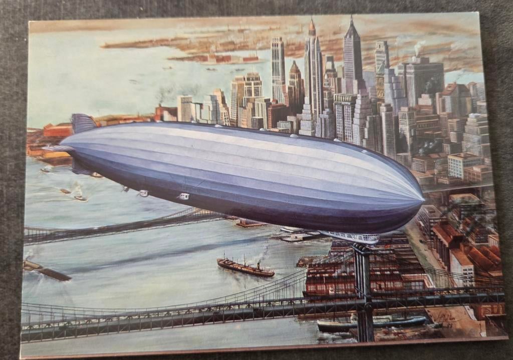Wereldvlucht van de Graf Zeppelin LZ-127 - Augustus 1929, Verzenden, Ongelopen, Voertuig