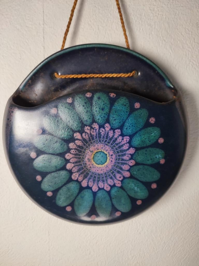 2 X Vintage Porta Celi Wandhangers planthouders keramiek, Ophalen of Verzenden, Gebruikt