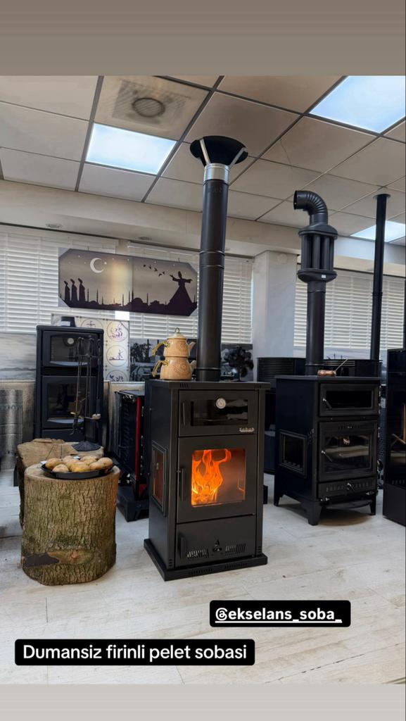 11 kw Moderne pelletkachel met ovenfunctie, Overige brandstoffen, Nieuw, Ophalen of Verzenden, Pelletkachel