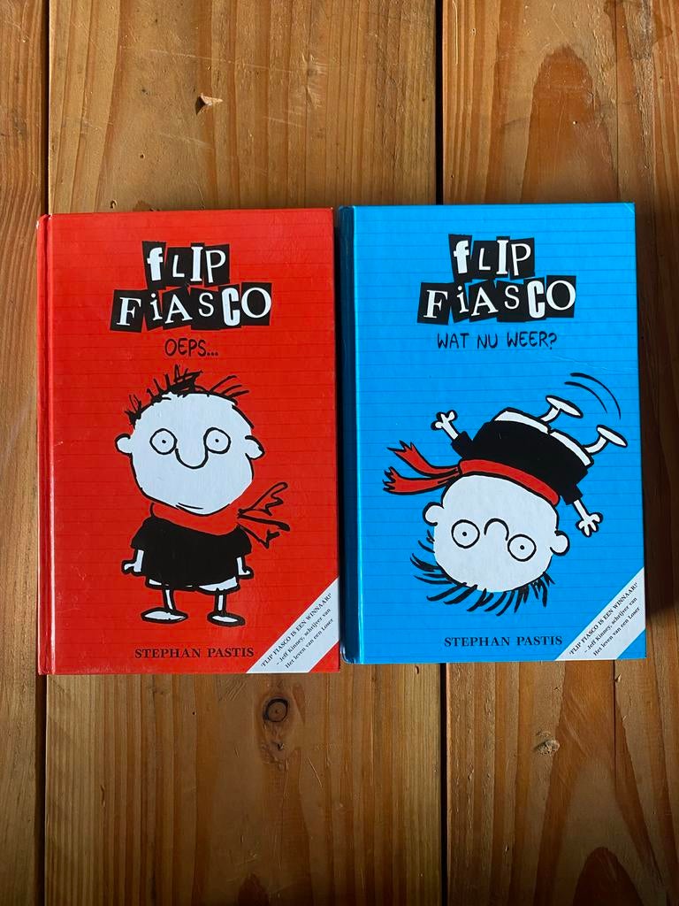 2 Flip Fiasco boeken, Ophalen of Verzenden, Gelezen, Fictie algemeen