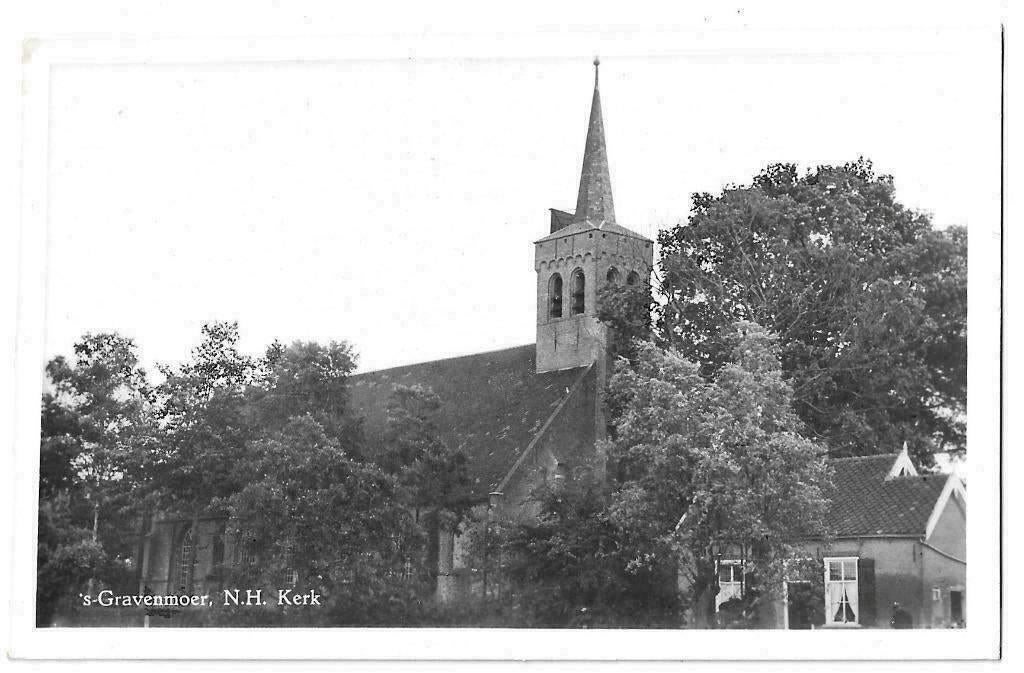 AK 's-Gravenmoer - N.H. Kerk, Verzenden, 1940 tot 1960, Ongelopen, Noord-Brabant