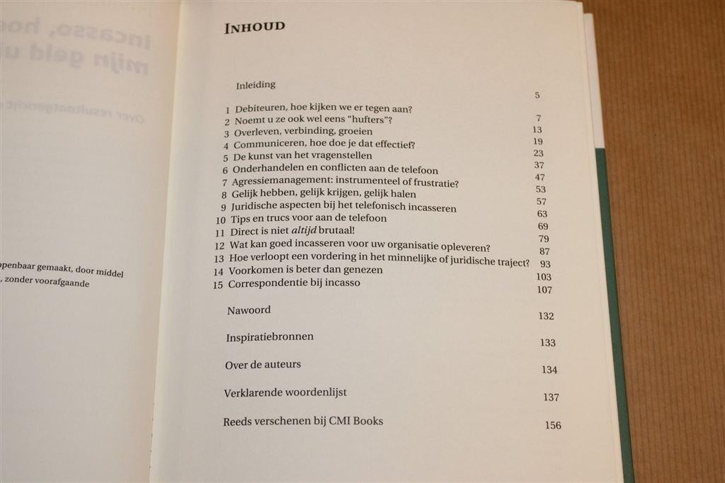 Incasso — Resultaatgericht Communiceren met Debiteuren, Boeken, Ophalen of Verzenden, Zo goed als nieuw