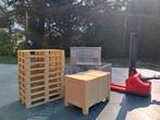Bruder pompwagen met accessoires: pallets, kratten, dozen, Ophalen of Verzenden, Zo goed als nieuw