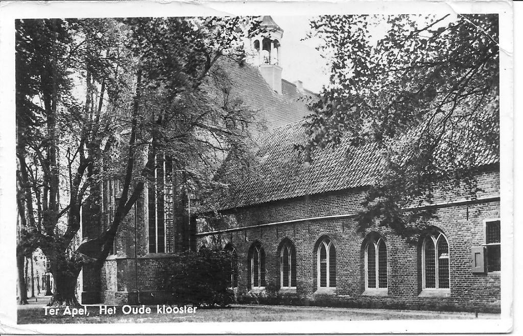 Ter Apel Oude klooster  oost gevel., Ophalen of Verzenden, 1960 tot 1980, Ongelopen, Groningen