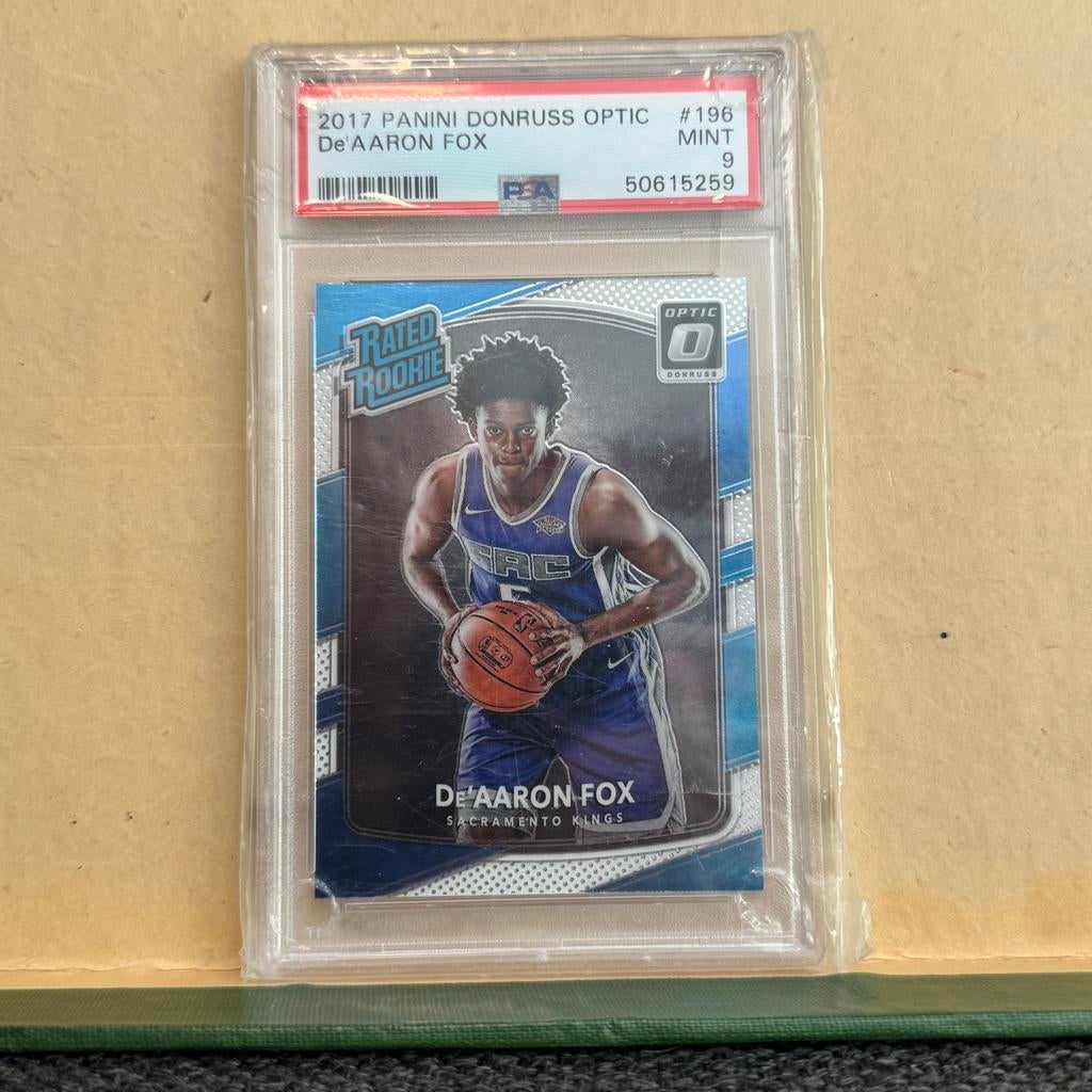 De’Aaron Fox RC PSA 9 kaartje NBA Optic MINT basketbal card, Ophalen of Verzenden, Zo goed als nieuw, Plaatje