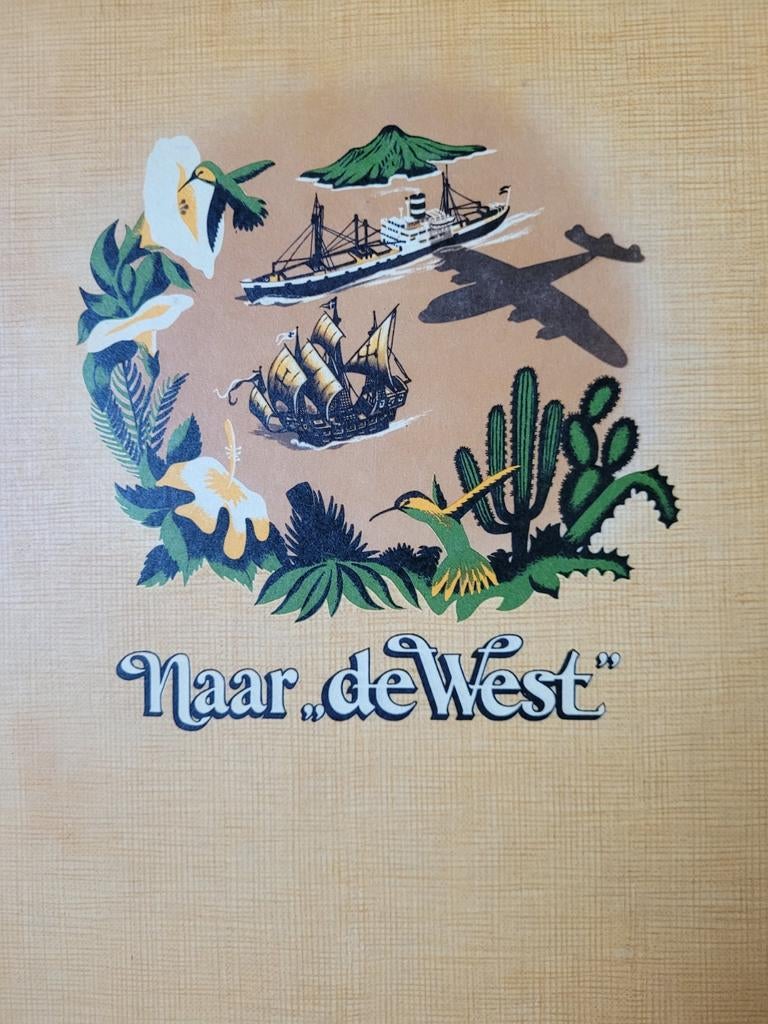 Douwe Egberts oud boek: Naar de West van Piet Bakker, Ophalen of Verzenden, Gelezen, Piet Bakker, Nederland