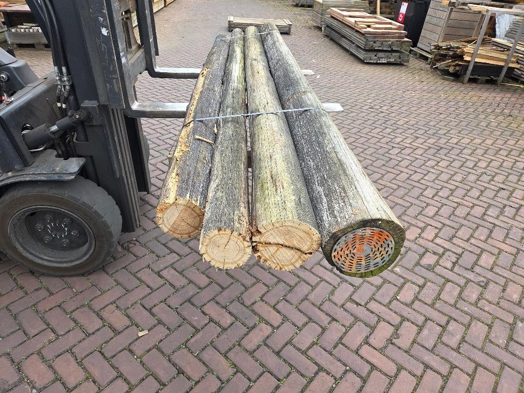 Ronde palen  Afmeting: +/- 12 / 20 cm - nr: TB301, Ophalen, Gebruikt, 250 cm of meer, Palen