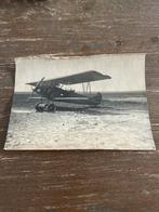 Zeldzame foto van een tweedekker vliegtuig, Gebruikt, Foto, Ophalen of Verzenden, Voor 1940