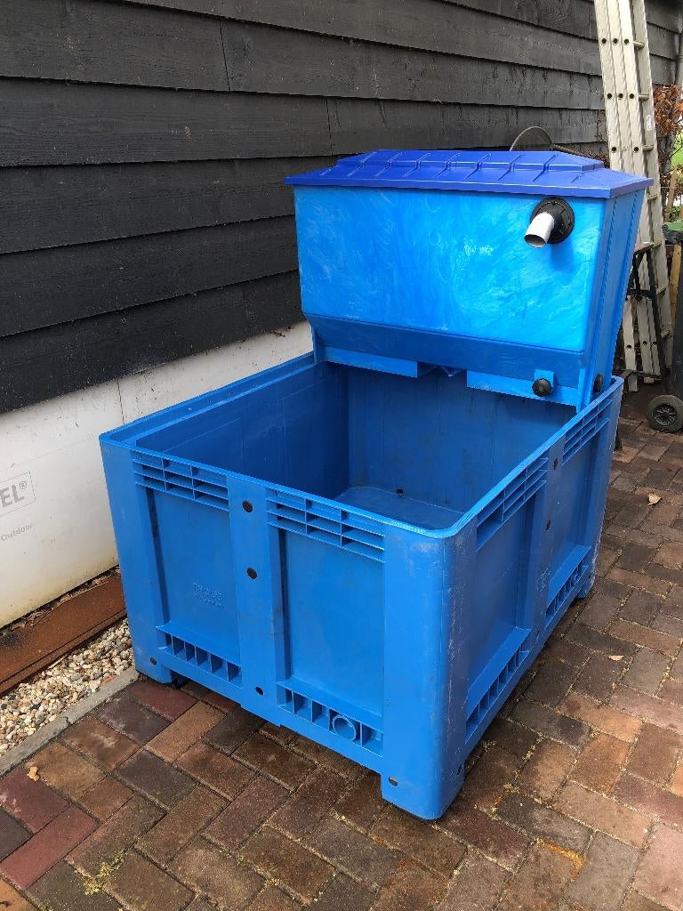 Quarantaine bak Compleet met opzetfilter voor koi, Tuin en Terras, Vijver-toebehoren, Ophalen, Zo goed als nieuw, Vijverfilter