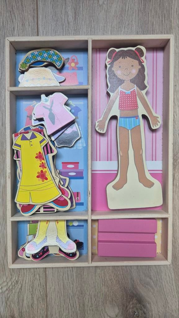 Magnetisch Aankleedpop Meisje, Ophalen of Verzenden, Zo goed als nieuw, Overige typen