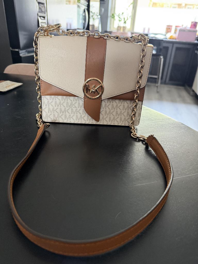 michael kors greenwich crossbody bag, Ophalen of Verzenden, Beige, Schoudertasje