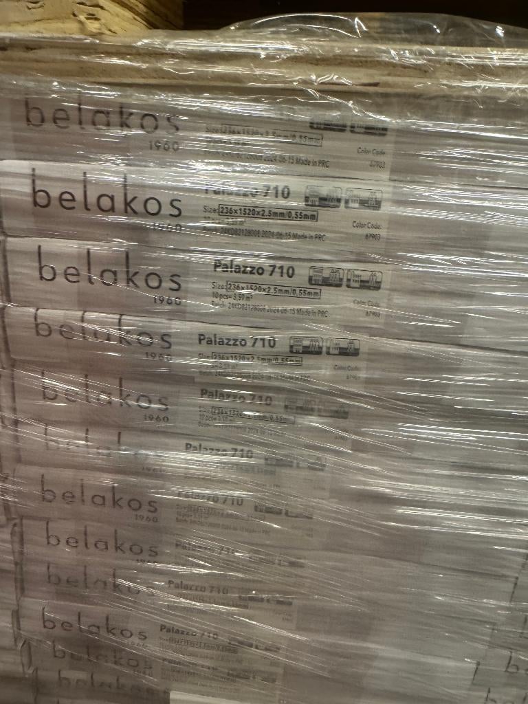 Belakos Palazzo 710 dryback recht pvc, Ophalen of Verzenden, Nieuw, 75 m² of meer, Overige typen