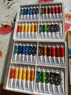 Olieverf set 24 kleuren en schildersezel, Hobby en Vrije tijd, Ophalen of Verzenden, Ezel