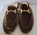 Muiltjes instappers Frida 39 bruin leer/fluweel nieuw!, Frida, Bruin, Instappers, Nieuw