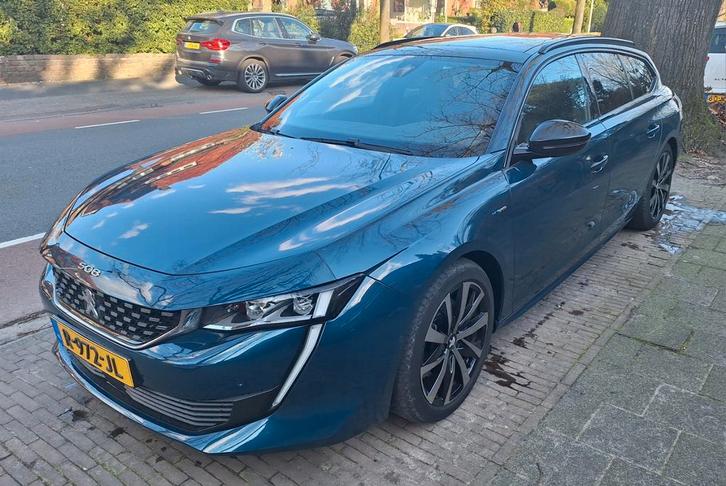 Peugeot 508 1.6 Plug-in Hybrid GT 225pk e-EAT8 2020 Blauw, Auto's, Peugeot, Particulier, 360° camera, ABS, Achteruitrijcamera