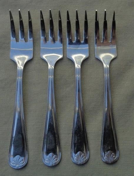 SOLA EXCLUSIEF 4x taartvork gebaksvork 12cm set, Coolsingel 104, 3011 AG Rotterdam, Netherlands, Verzenden, Zo goed als nieuw