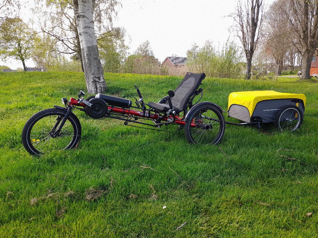 HASE  KETTWIESEL TRIKE LIGFIETS, Fietsen en Brommers, Fietsen | Ligfietsen, Zo goed als nieuw, Overige merken, Onderstuur, Ophalen