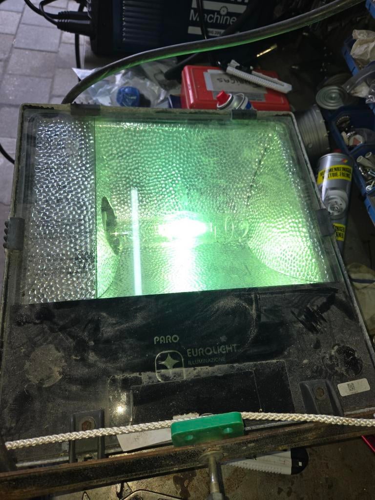 1x Paro Eurolight en 1x Fenon 400W  bouwlamp, Ophalen of Verzenden