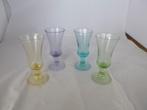 4 gekleurde retro likeurglaasjes, Ophalen of Verzenden, Overige typen