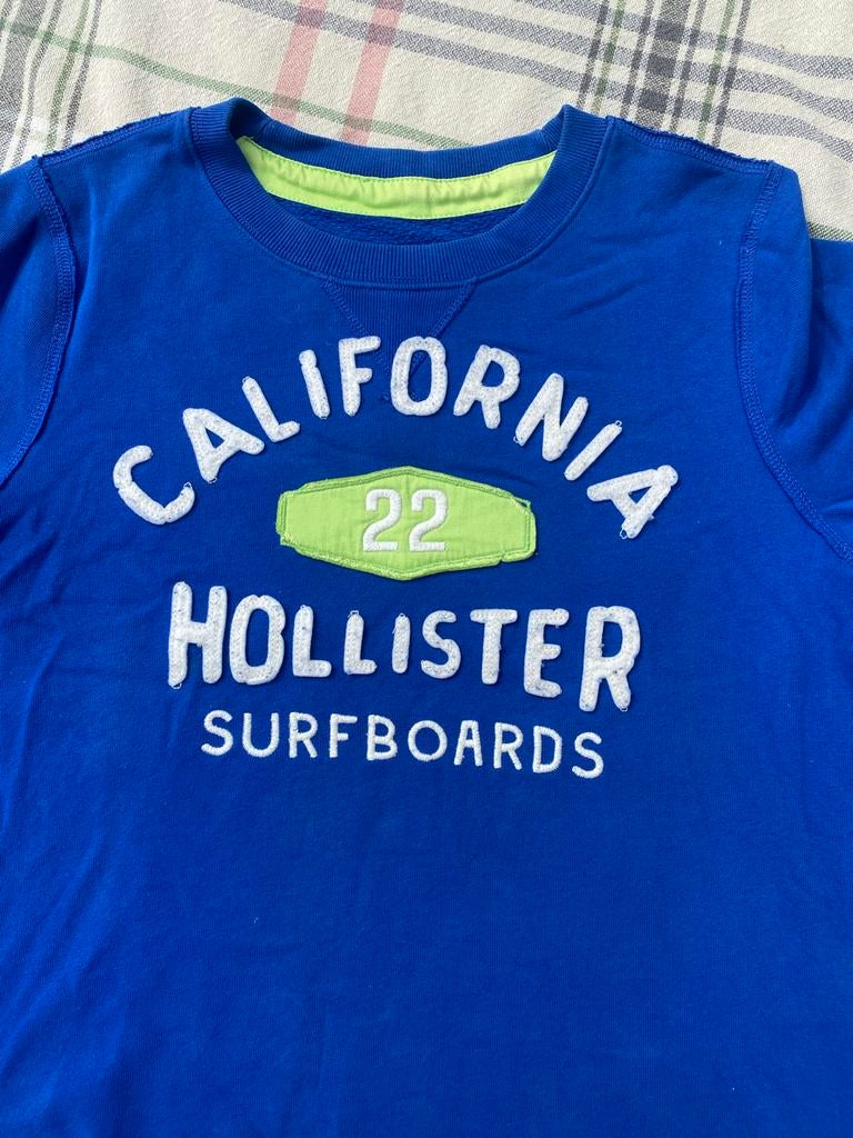 Sweater Hollister, Ophalen of Verzenden, Gedragen, Maat 46 (S) of kleiner, Blauw