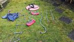 Klimset. 2 schommels, ringen, touwladder, klimtouw, swing, Ophalen of Verzenden, Gebruikt, Schommel