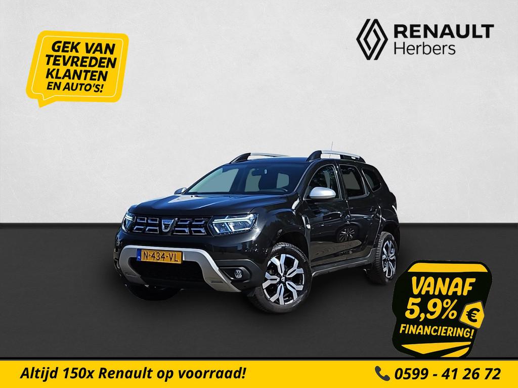 Dacia Duster 1.0 TCe Bi-Fuel Prestige NAVI / CRUISE / CAMERA, Auto's, Voorwielaandrijving, Gebruikt, Euro 6, Zwart