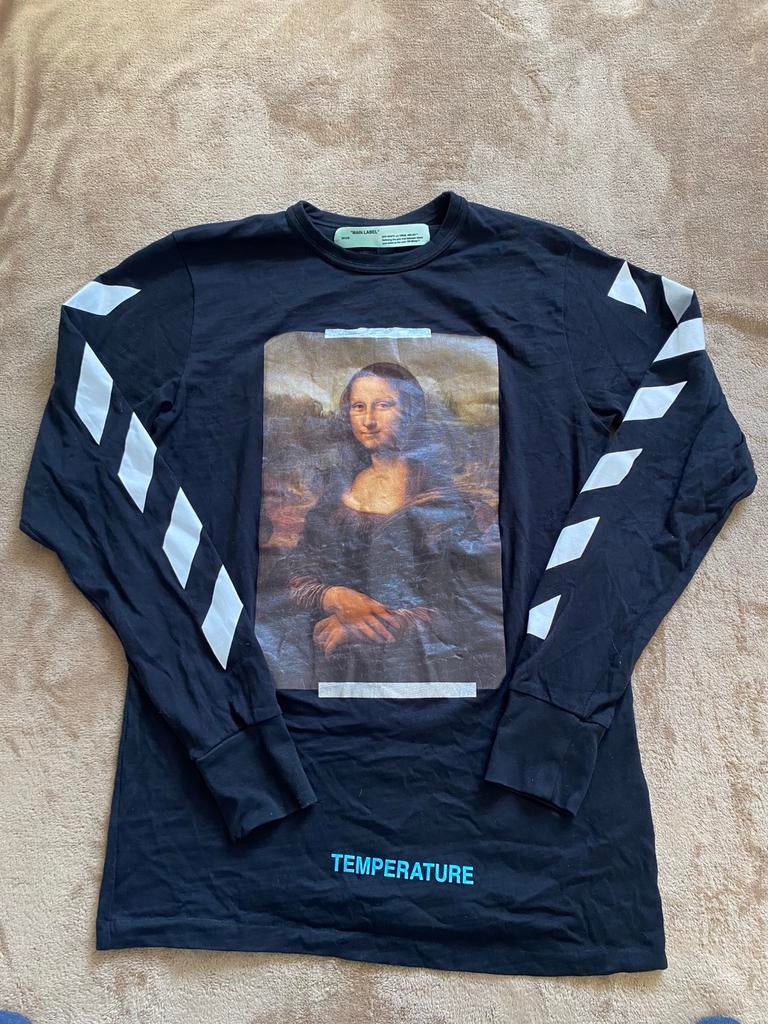 Off-White Mona Lisa Black Longsleeve, Maat 52/54 (L), Zwart, Ophalen of Verzenden, Zo goed als nieuw