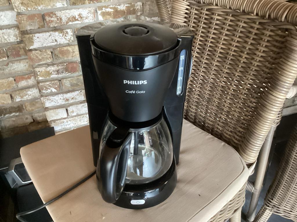 Philips Café Gaia Koffiezetapparaat - Zwart, Witgoed en Apparatuur, Koffiezetapparaten, Ophalen, Afneembaar waterreservoir, Gebruikt