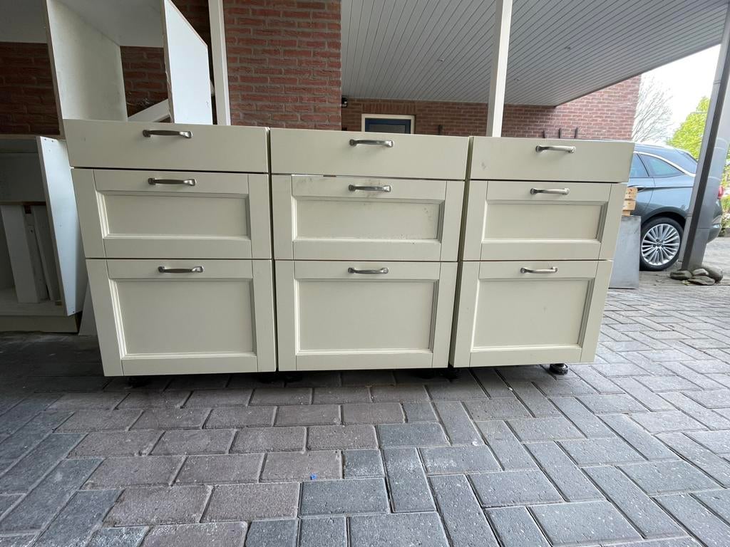 Keuken onderkasten, Ophalen, 50 tot 100 cm, Zo goed als nieuw, Minder dan 100 cm