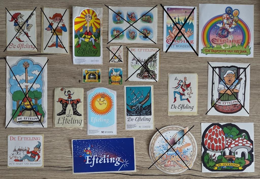 Ov75 stickers de Efteling, Verzamelen, Stickers, Zo goed als nieuw, Ophalen of Verzenden