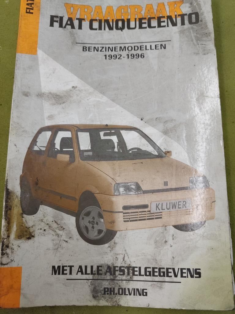 Vraagbaak werkplaatshandboek Fiat Cinquecento 1992-1996, Auto diversen, Handleidingen en Instructieboekjes, Ophalen of Verzenden