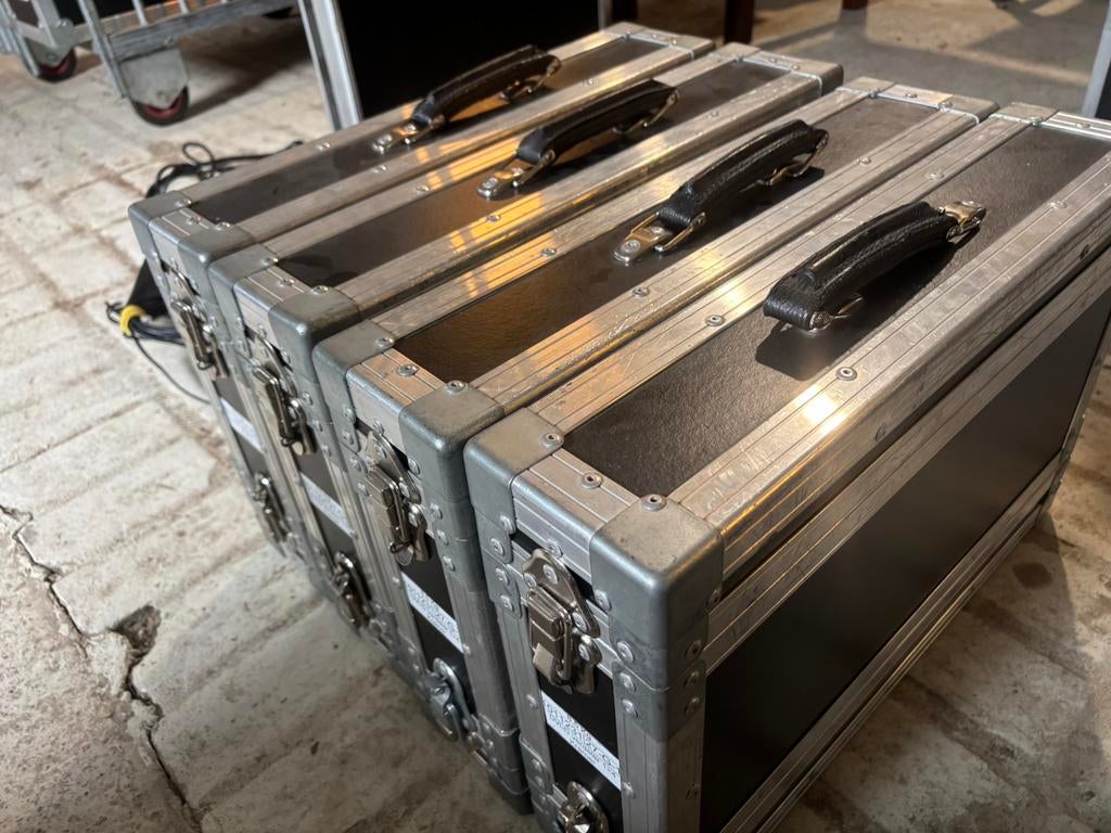 4x 19inch 2he flightcase, Muziek en Instrumenten, Behuizingen en Koffers, Ophalen of Verzenden, Zo goed als nieuw