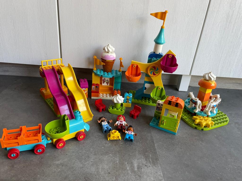Duplo Kermis 10840, Kinderen en Baby's, Speelgoed | Duplo en Lego, Ophalen of Verzenden, Gebruikt, Complete set, Duplo