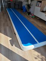 Airtrack 600x100x20 cm - ZGAN met pomp en accessoires, Sport en Fitness, Ophalen, Zo goed als nieuw, Blauw, Materiaal