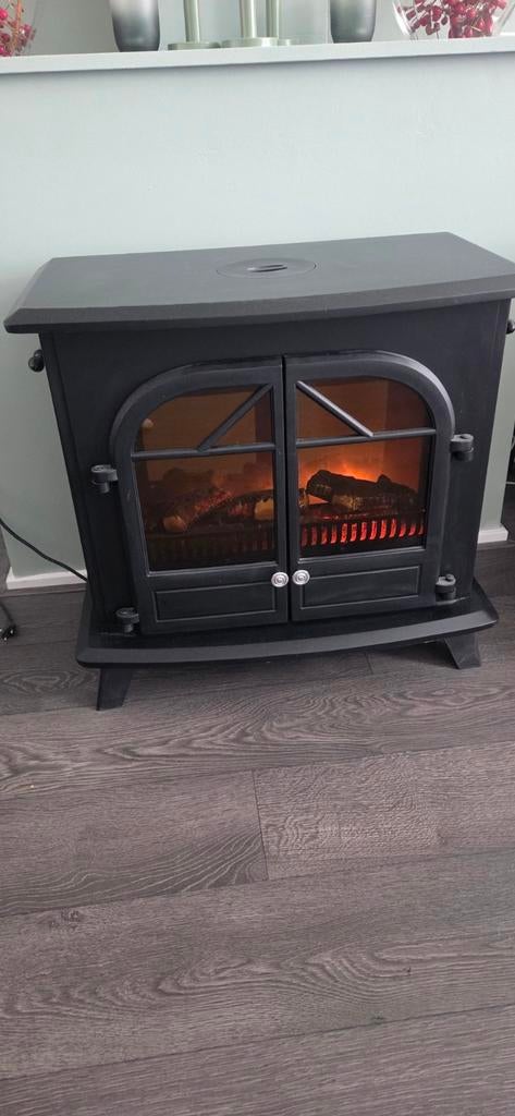 Sfeerhaard - Elektrische haard met realistisch vlameffect, Ophalen, Gebruikt, Vrijstaande haard, Elektrische haard