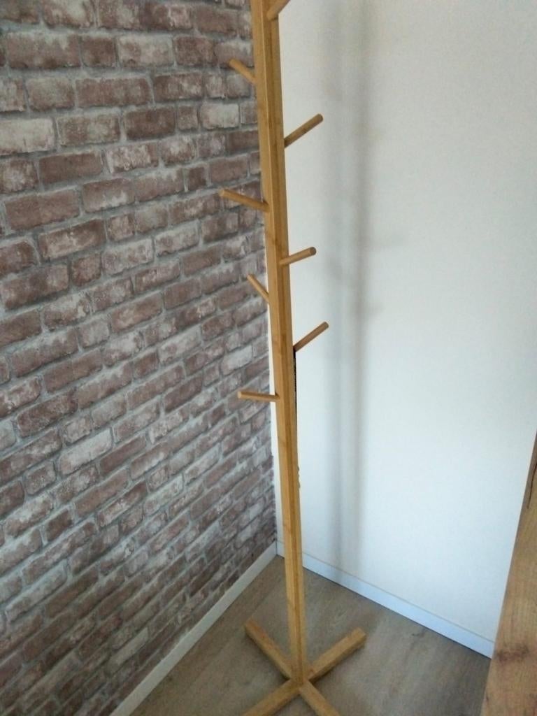 Houten staande kapstok, zo goed als nieuw, Huis en Inrichting, Woonaccessoires | Kapstokken, Ophalen, Zo goed als nieuw, Staande kapstok