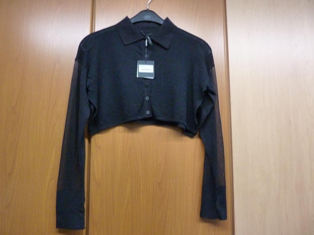 Sarah Pacini zwart kort dun vestje nieuw one size, Kleding | Dames, Truien en Vesten, Verzenden, Nieuw, Maat 38/40 (M), Zwart