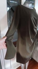 mooie khaki kleur jurk chique model 46, Jurk, Ophalen of Verzenden, Zo goed als nieuw, Groen