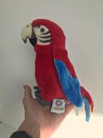 Papagaai rood knuffel, Ophalen of Verzenden, Zo goed als nieuw, Overige typen