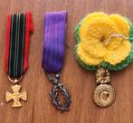 Set of 3 French military medal miniatures, Verzenden, Landmacht, Overige gebieden, Embleem of Badge