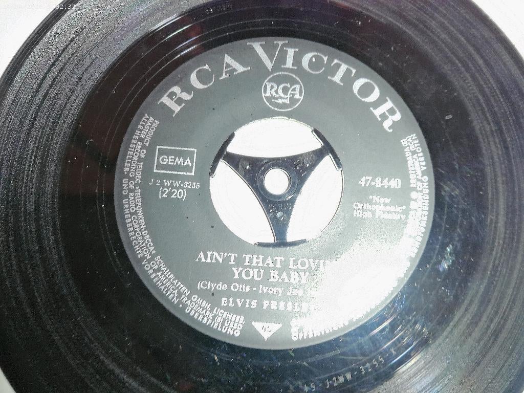 Elvis Presley - Ask me / Ain't that loving you Baby, Gebruikt, Originele persing, 7 inch, Single