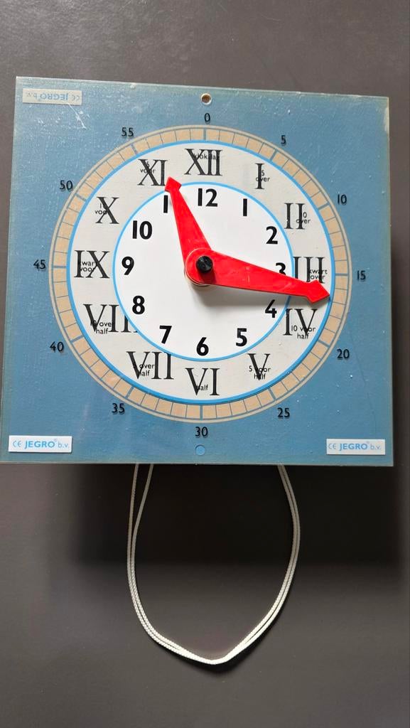 Educatieve Klok Jegro, Ophalen of Verzenden, Wandklok