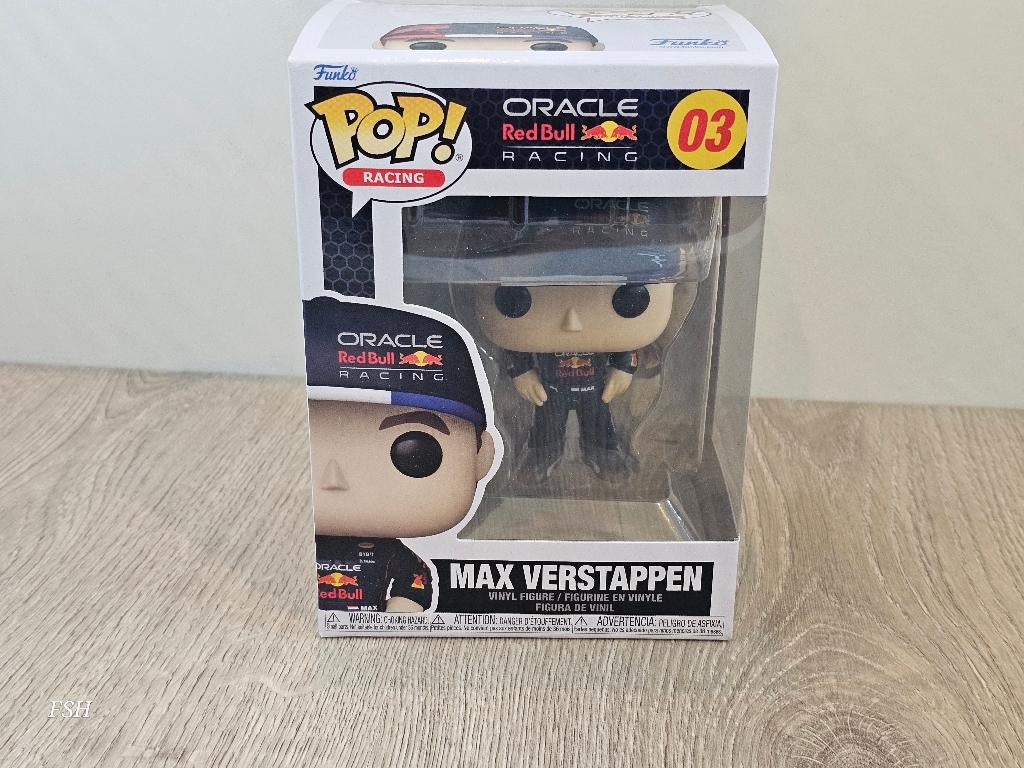Max Verstappen, Funko Pop Racing (03)., Verzamelen, Automerken, Motoren en Formule 1, Ophalen of Verzenden, Zo goed als nieuw