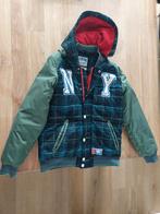 vingino winterjas 14 164 groen blauw, Ophalen of Verzenden, Zo goed als nieuw, Vingino, Jongen
