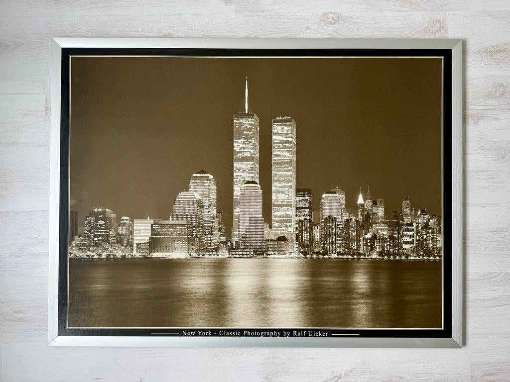 Ingelijste schilderij New York Twin Towers - Ralf Uicker, Ophalen