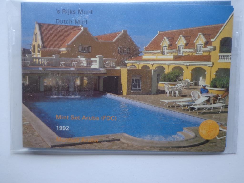 Aruba muntset 1992 fdc, Ophalen of Verzenden, Noord-Amerika, Setje